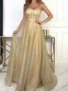 Ball Gown Sweetheart Tulle Floor-length Corset Prom Dresses #UKM020127661