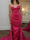 Mermaid Sweetheart Satin Cut Out Prom Dresses #UKM020127774
