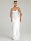 Sheath/Column Sweetheart Chiffon Beading Maxi Dresses PT02028869