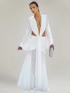 Sheath/Column V-neck Chiffon Ruched Maxi Dresses PT02028870
