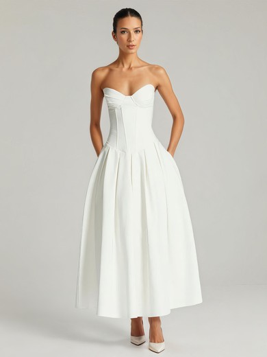 Ball Gown Sweetheart Satin Maxi Dresses PT02028875