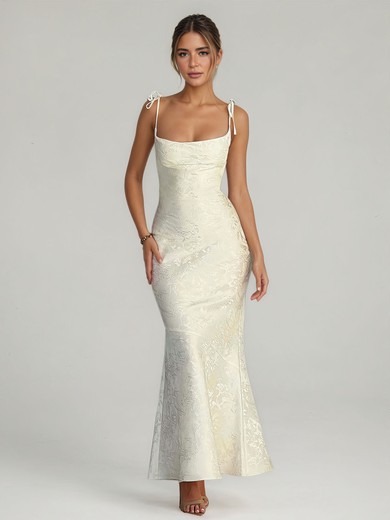 Sheath/Column Square Neckline Lace Maxi Dresses PT02028891