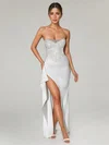 Sheath/Column Straight Jersey Ruffles Maxi Dresses PT02028894