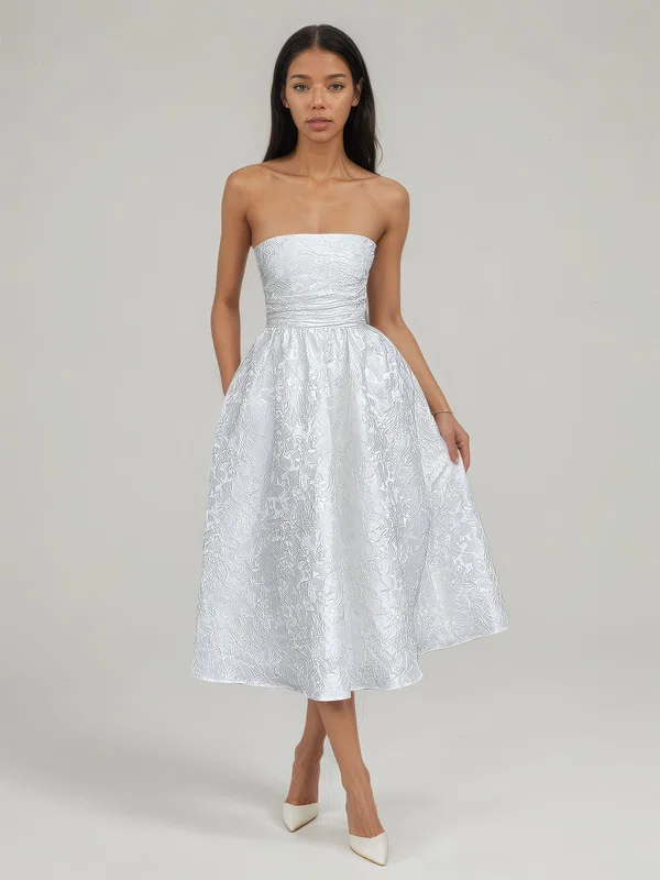 Ball Gown Straight Satin Pockets Maxi Dresses PT02028900