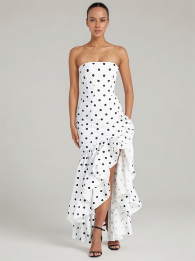 Sheath/Column Straight Asymmetrical Ruffles Maxi Dresses PT02028904