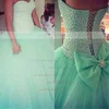 Ball Gown Sweetheart Tulle Floor-length Bow Prom Dresses #02016921